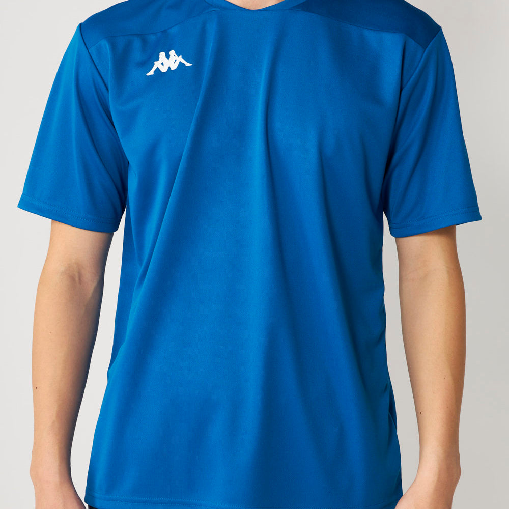 Kappa ユニセックス アクティブメッシュ半袖Tシャツ(216253-BL)