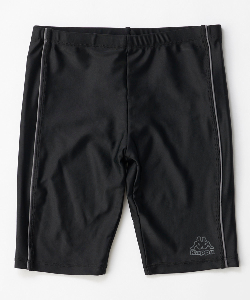 キッズ パイピングロング丈パンツ (125624-BK)