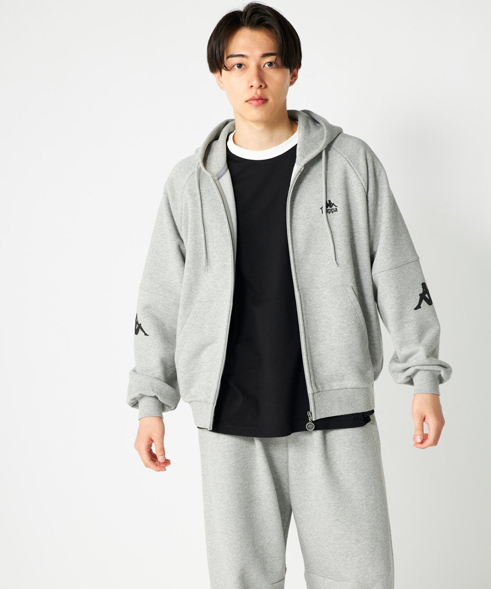 Kappa カッパ パワーショルダー ジップアップジャケット Lサイズ Kappa（カッパ） パーカー 「Kappa / カッパ」ボンディングジップ