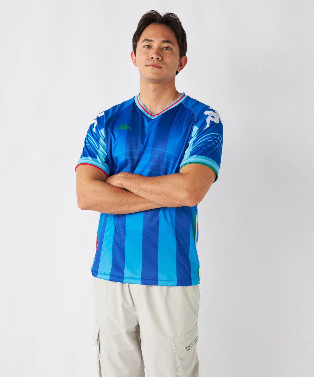 メンズ カラーブロックゲームTシャツ (245212-BL) – Kappa（カッパ