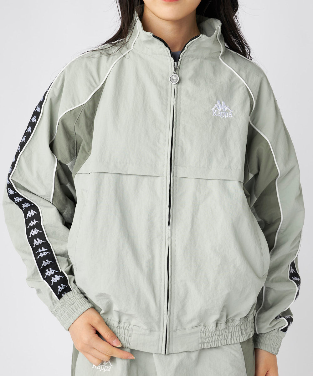 Kappa カッパ パワーショルダー ジップアップジャケット Lサイズ Kappa カッパストラックジャケットメンズ ブランド 長袖 フリース 防寒