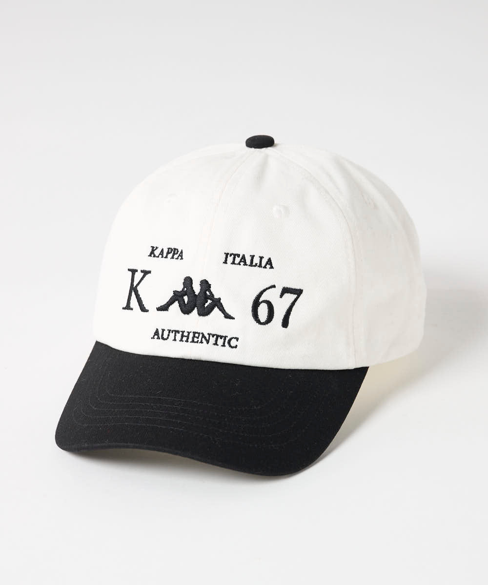 26AW RE:FIELD】ユニセックス 2トーン ロゴ刺繍キャップ（246580-BK