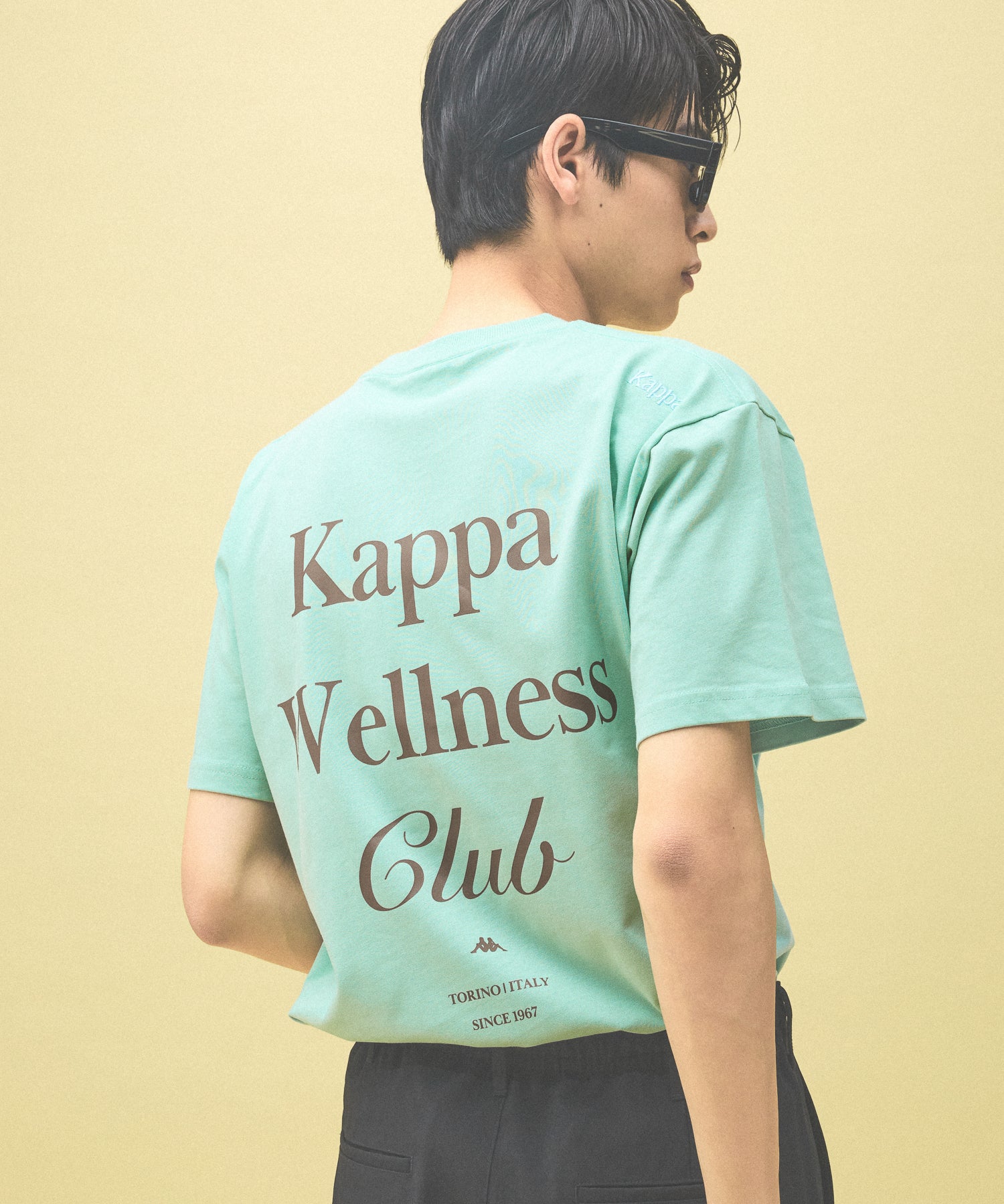 Kappa ユニセックス ウェルネスクラブプリントT (216957-LGN) – Kappa